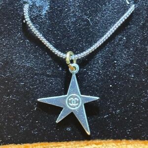 Chanel Rare Star Charm with Silver chain ;Original & Authentic Chanel Charm